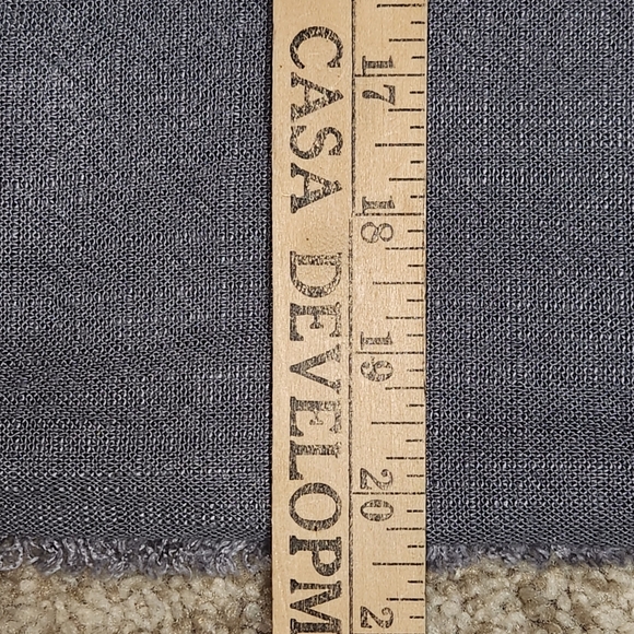 Casaluna Grey Linen Blend Fringe KING Pillow Sham NWOT - Picture 5 of 8